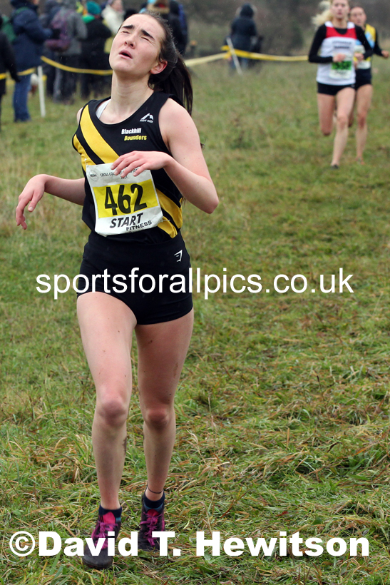 Womens under-17s and under-20s, 2021 North Eastern Cross Country Championships, Sedgefield. Photo: David T. Hewitson/Sports for All Pics